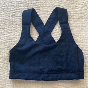 Blue Lululemon Bra Size 2